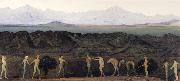 Davies Arthur Bowen Line of Mountaints oil painting reproduction